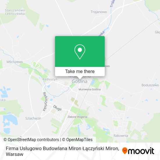 Firma Usługowo Budowlana Miron Łączyński Miron map