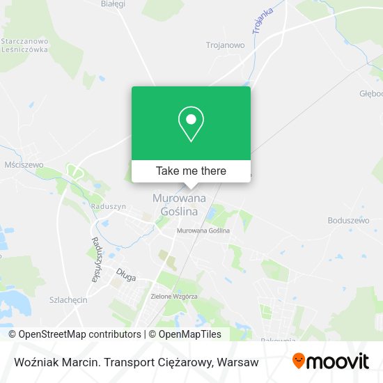 Карта Woźniak Marcin. Transport Ciężarowy