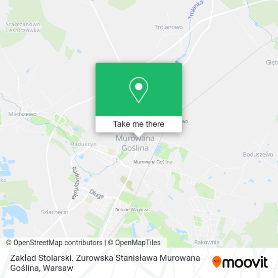 Zakład Stolarski. Zurowska Stanisława Murowana Goślina map