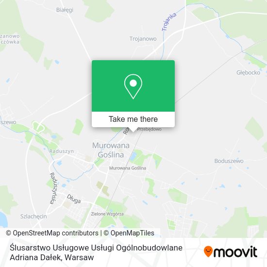 Ślusarstwo Usługowe Usługi Ogólnobudowlane Adriana Dałek map