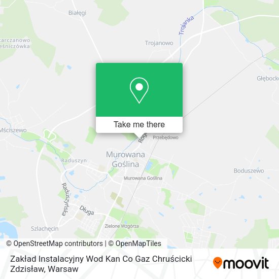 Zakład Instalacyjny Wod Kan Co Gaz Chruścicki Zdzisław map