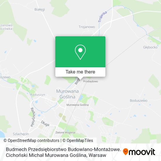 Budmech Przedsiębiorstwo Budowlano-Montażowe. Cichoński Michał Murowana Goślina map