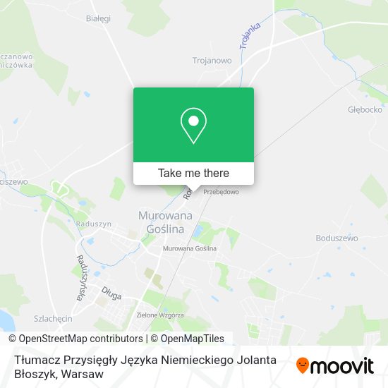 Tłumacz Przysięgły Języka Niemieckiego Jolanta Błoszyk map