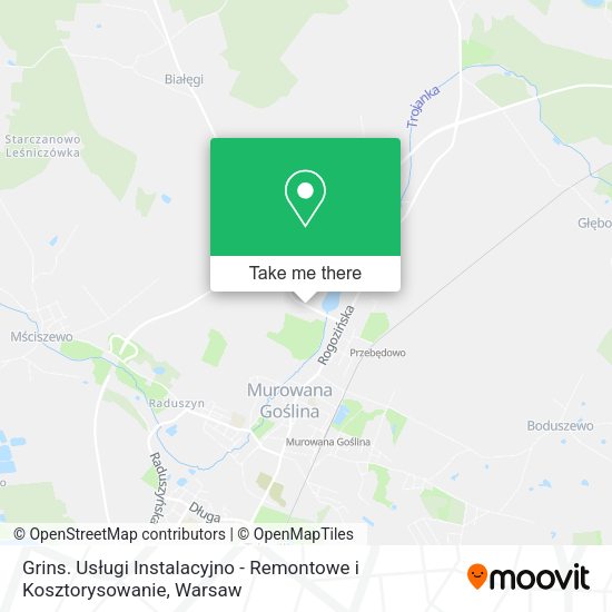 Grins. Usługi Instalacyjno - Remontowe i Kosztorysowanie map