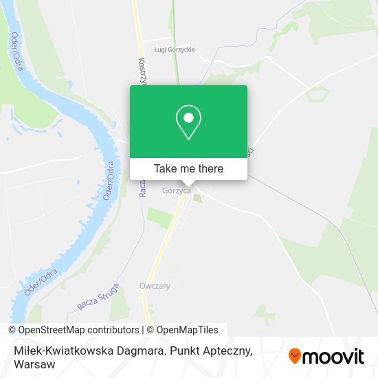 Miłek-Kwiatkowska Dagmara. Punkt Apteczny map