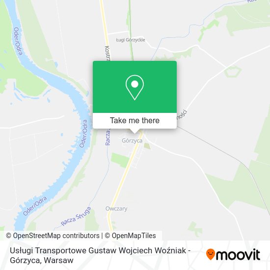 Usługi Transportowe Gustaw Wojciech Woźniak - Górzyca map