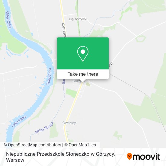 Niepubliczne Przedszkole Słoneczko w Górzycy map