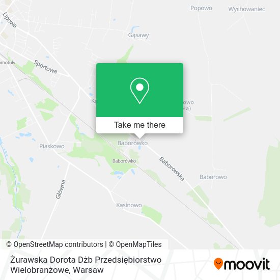 Żurawska Dorota Dżb Przedsiębiorstwo Wielobranżowe map