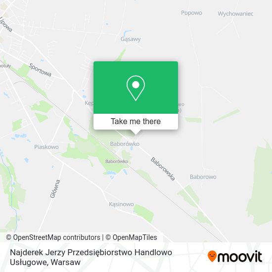 Najderek Jerzy Przedsiębiorstwo Handlowo Usługowe map