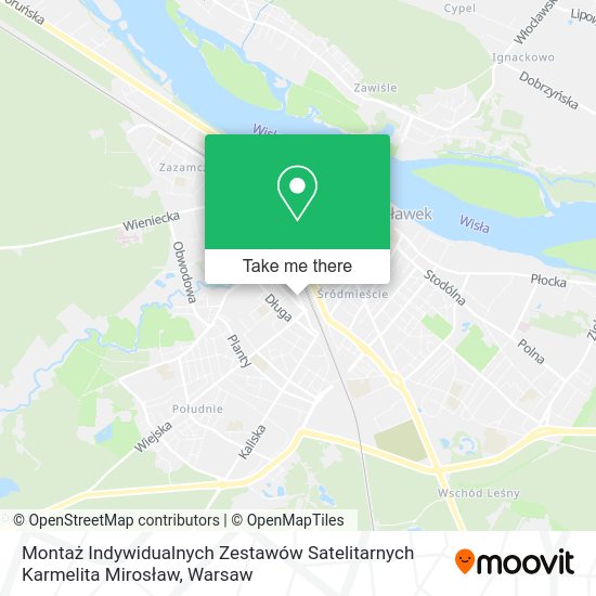 Montaż Indywidualnych Zestawów Satelitarnych Karmelita Mirosław map