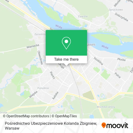 Карта Pośrednictwo Ubezpieczeniowe Kolanda Zbigniew