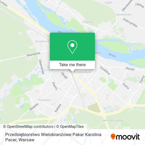 Przedsiębiorstwo Wielobranżowe Pakar Karolina Pacer map