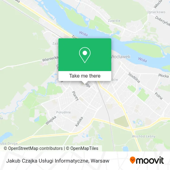 Карта Jakub Czajka Usługi Informatyczne
