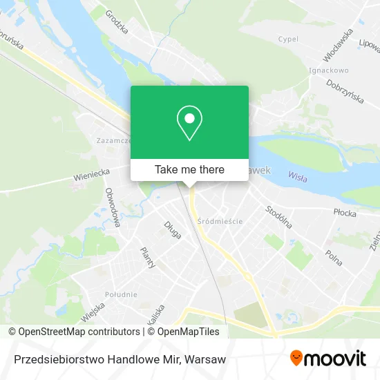 Карта Przedsiebiorstwo Handlowe Mir
