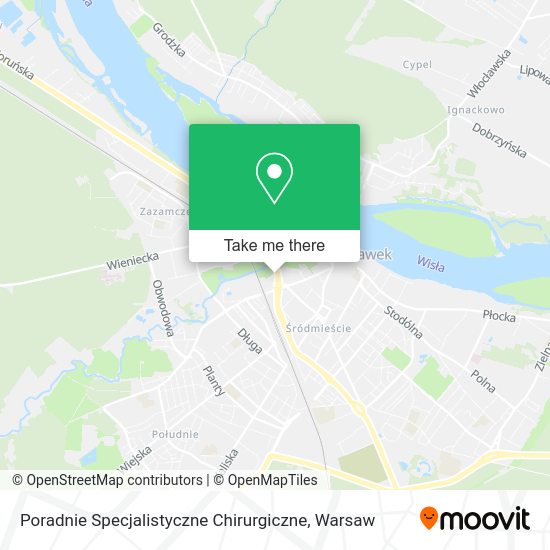 Poradnie Specjalistyczne Chirurgiczne map