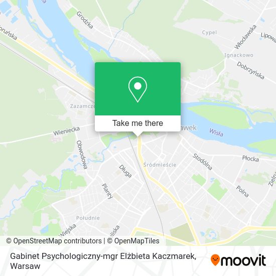 Gabinet Psychologiczny-mgr Elżbieta Kaczmarek map