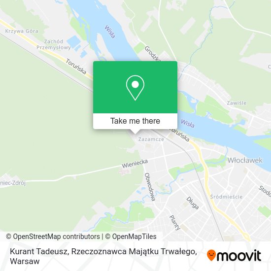 Kurant Tadeusz, Rzeczoznawca Majątku Trwałego map