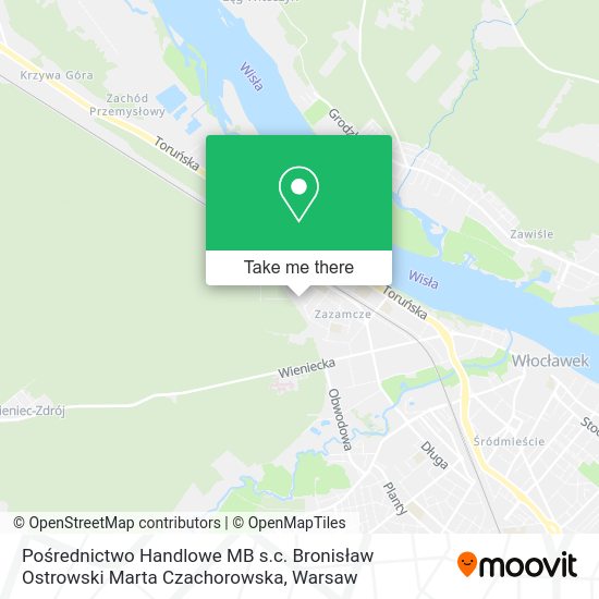 Pośrednictwo Handlowe MB s.c. Bronisław Ostrowski Marta Czachorowska map