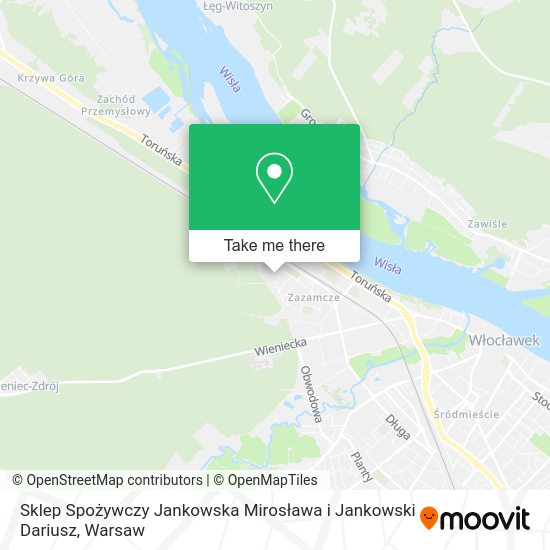 Sklep Spożywczy Jankowska Mirosława i Jankowski Dariusz map