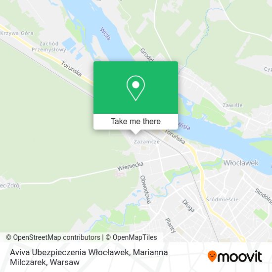 Aviva Ubezpieczenia Włocławek, Marianna Milczarek map