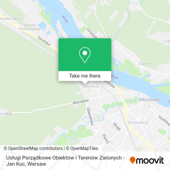 Usługi Porządkowe Obiektów i Terenów Zielonych - Jan Kuc map