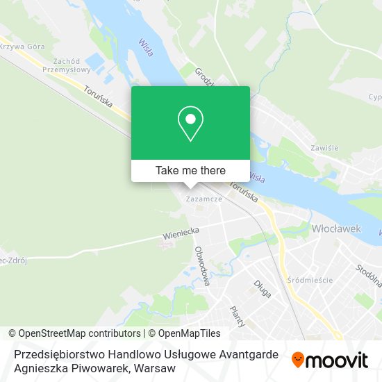 Przedsiębiorstwo Handlowo Usługowe Avantgarde Agnieszka Piwowarek map