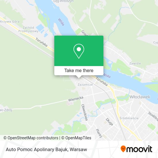 Auto Pomoc Apolinary Bajuk map