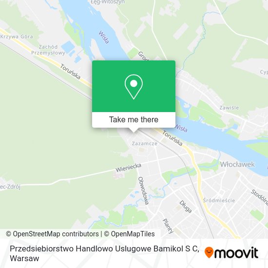 Przedsiebiorstwo Handlowo Uslugowe Bamikol S C map