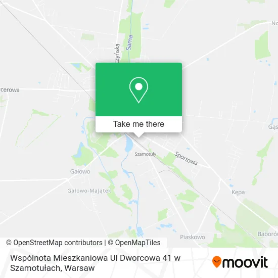 Карта Wspólnota Mieszkaniowa Ul Dworcowa 41 w Szamotułach