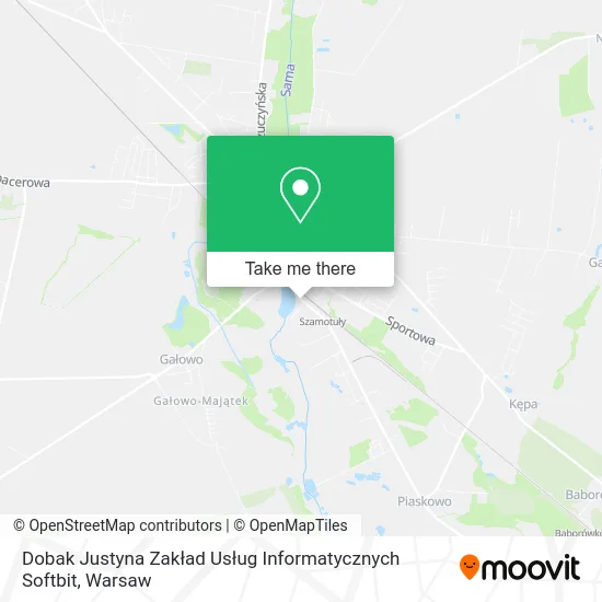 Карта Dobak Justyna Zakład Usług Informatycznych Softbit