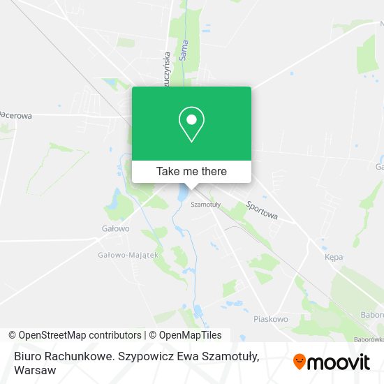 Biuro Rachunkowe. Szypowicz Ewa Szamotuły map