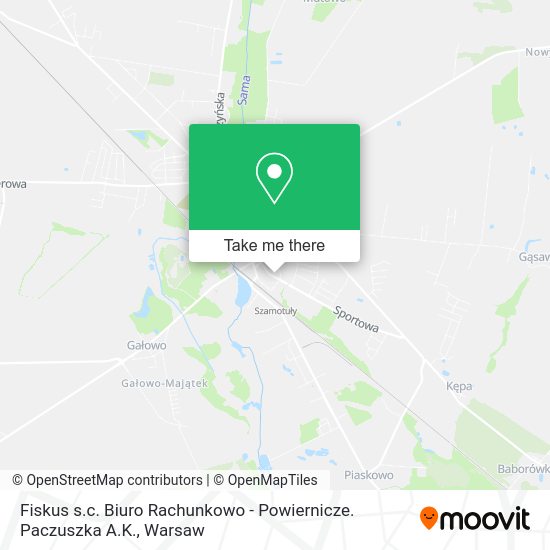 Fiskus s.c. Biuro Rachunkowo - Powiernicze. Paczuszka A.K. map