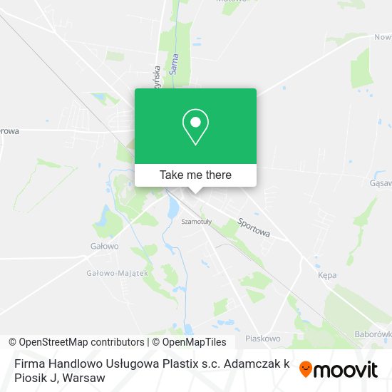 Firma Handlowo Usługowa Plastix s.c. Adamczak k Piosik J map