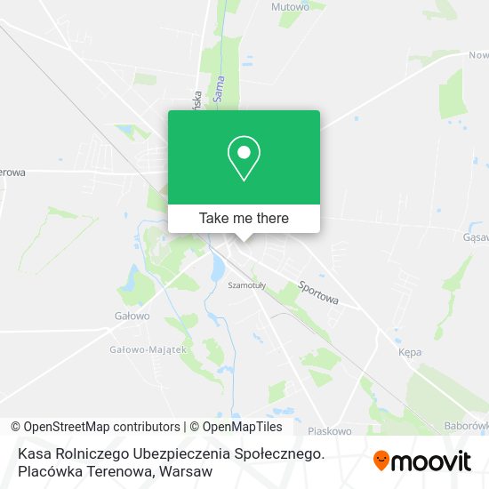 Kasa Rolniczego Ubezpieczenia Społecznego. Placówka Terenowa map