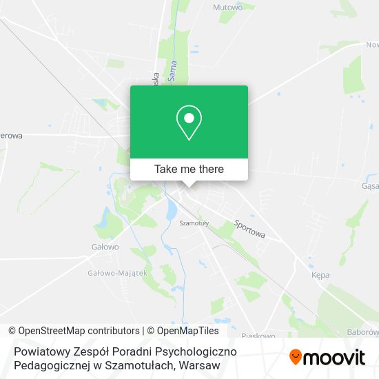 Powiatowy Zespół Poradni Psychologiczno Pedagogicznej w Szamotułach map