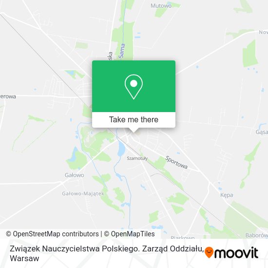 Związek Nauczycielstwa Polskiego. Zarząd Oddziału map