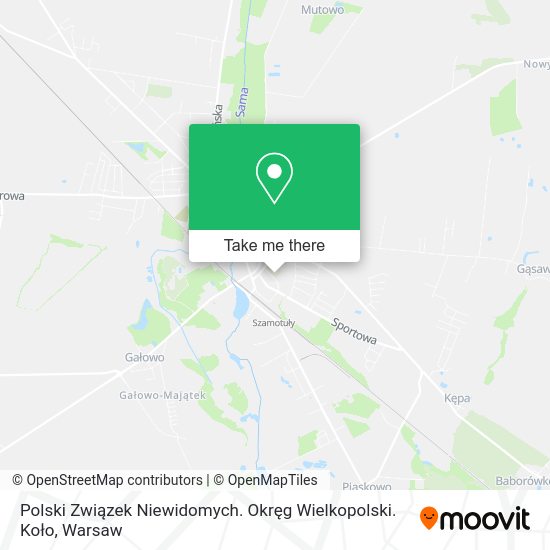 Polski Związek Niewidomych. Okręg Wielkopolski. Koło map