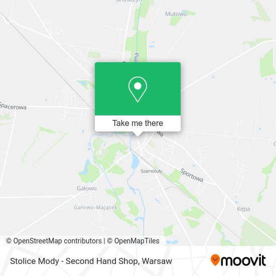 Stolice Mody - Second Hand Shop map