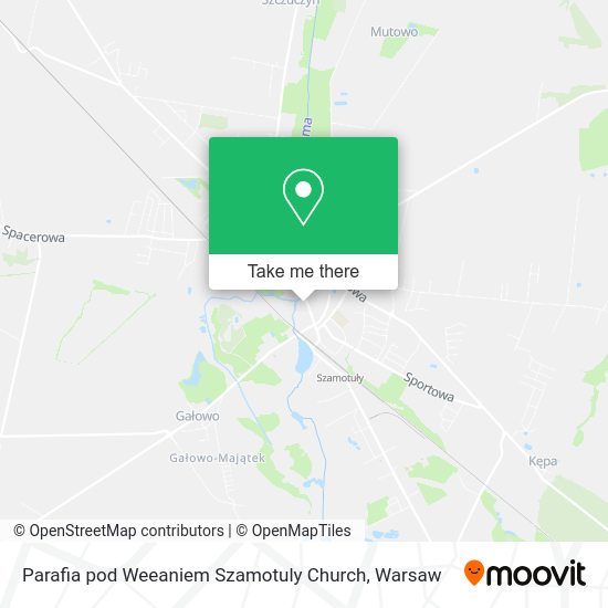 Parafia pod Weeaniem Szamotuly Church map