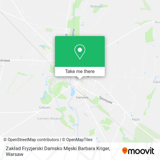 Zakład Fryzjerski Damsko Męski Barbara Kriger map