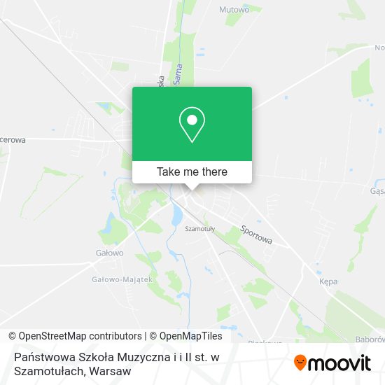 Państwowa Szkoła Muzyczna i i II st. w Szamotułach map