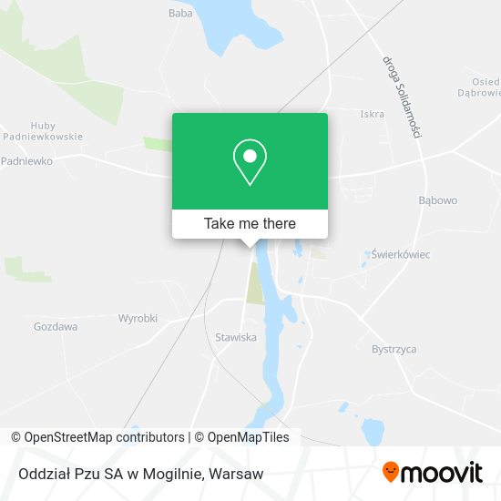 Oddział Pzu SA w Mogilnie map