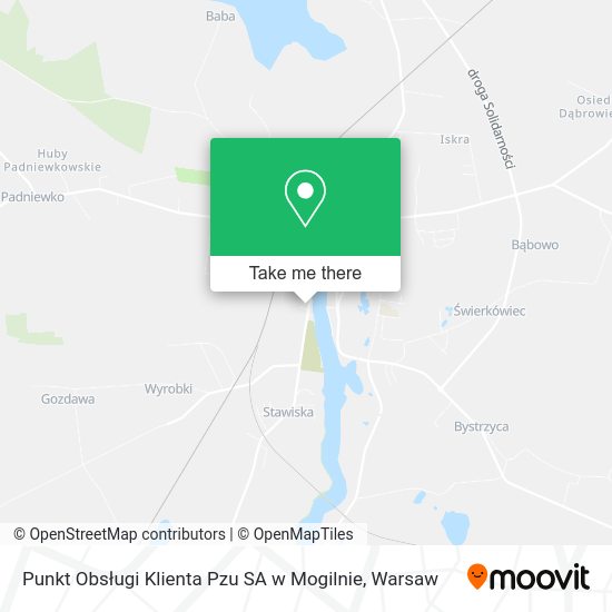 Punkt Obsługi Klienta Pzu SA w Mogilnie map