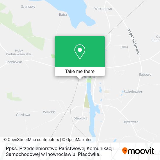 Ppks. Przedsiębiorstwo Państwowej Komunikacji Samochodowej w Inowrocławiu. Placówka Terenowa map