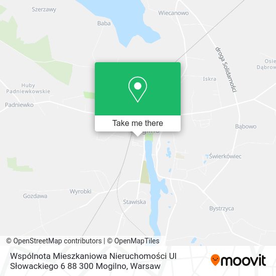 Wspólnota Mieszkaniowa Nieruchomości Ul Słowackiego 6 88 300 Mogilno map