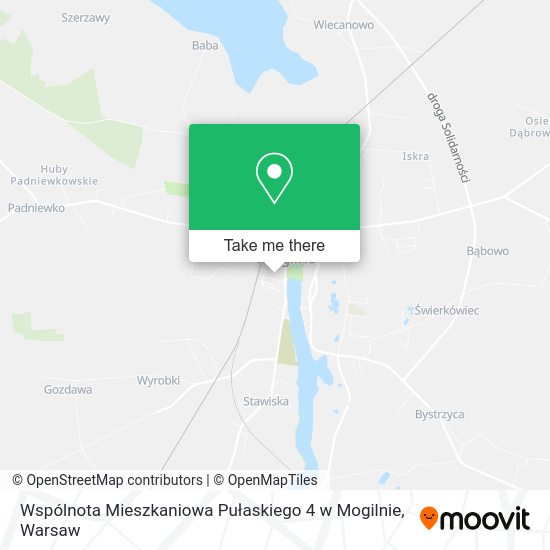 Wspólnota Mieszkaniowa Pułaskiego 4 w Mogilnie map