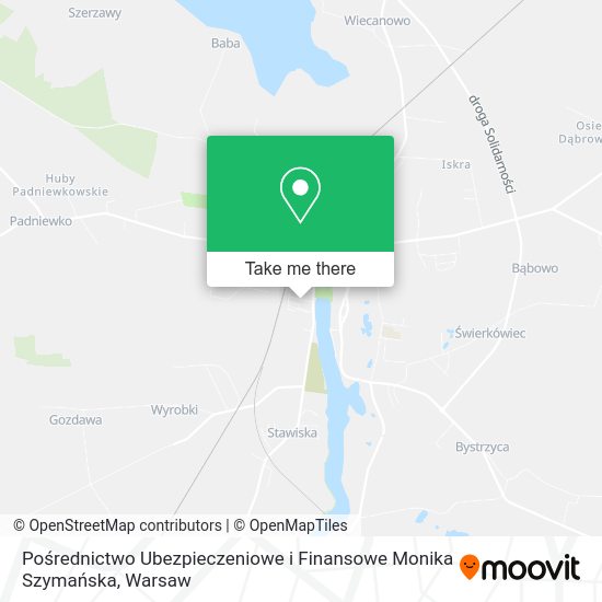 Pośrednictwo Ubezpieczeniowe i Finansowe Monika Szymańska map