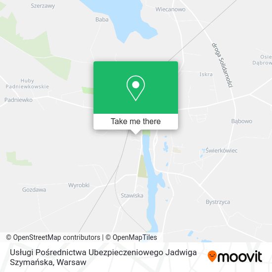 Usługi Pośrednictwa Ubezpieczeniowego Jadwiga Szymańska map