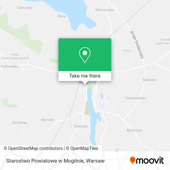 Starostwo Powiatowe w Mogilnie map