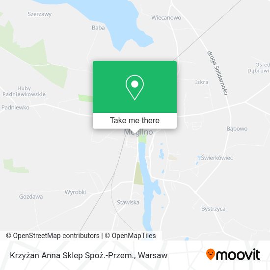 Krzyżan Anna Sklep Spoż.-Przem. map